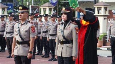 Sertijab Kasatlantas Polres Sanggau, AKP Bunga Tri Yulitasari Gantikan AKP Risqi Ardian Eka Kurniawan