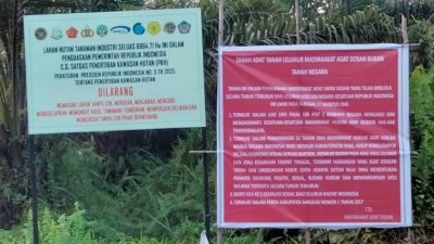 Konflik Lahan di Sanggau Memanas, Dua Plang Bertentangan Ungkap Klaim Ganda antara Pemerintah dan Masyarakat Adat